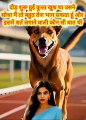 🐕🐴 कुत्ते और गधे की प्रेरणादायक दौड़ | मेहनत, धैर्य और जीत की सीख