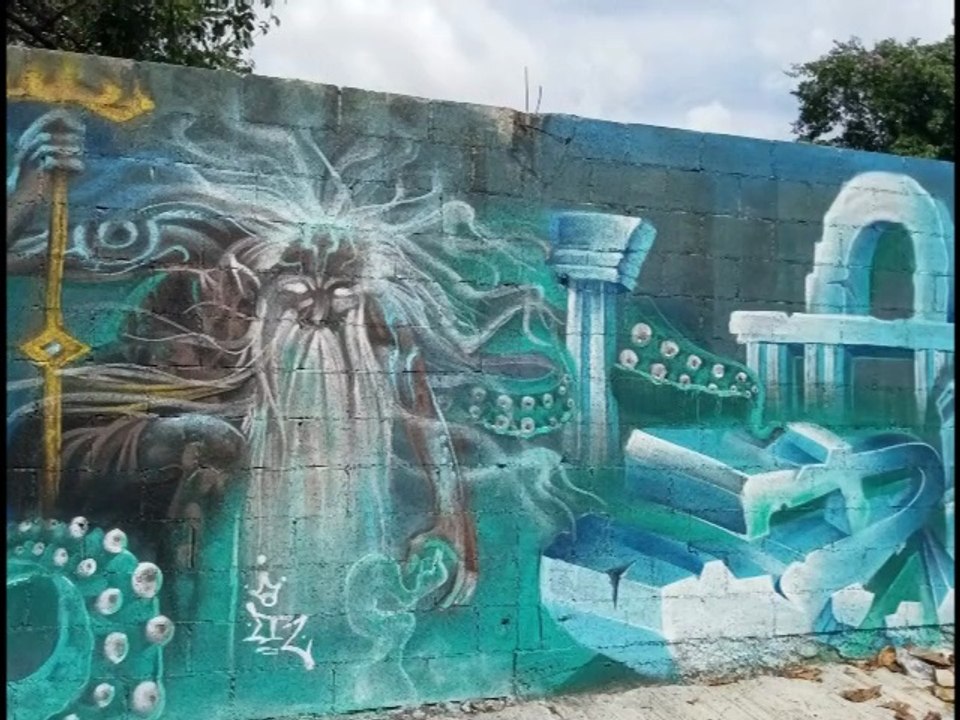 Playa Street Art Graffitti Murals   Guajira Soul