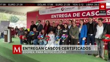 Entregan cascos certificados para motociclistas en Ecatepec, Estado de México