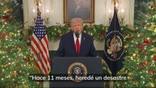 Trump exagera en un discurso a la nación los logros de su primer año
