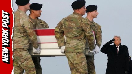 Trump leads dignified transfer of slain National guardsmen, interpreter killed in Syria