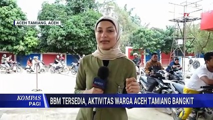 Distribusi BBM Normal, SPBU di Aceh Tamiang Kembali Melayani Warga | KOMPAS PAGI