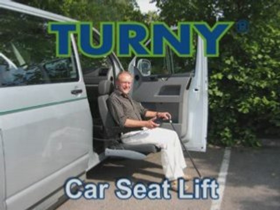 Turny outward-swivelling car seat lift