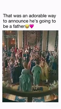 telling him she was kicked in the stomach to reveal it was by their child was so cute