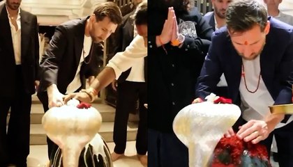 Messi Offers Milk to Shiv Linga, Chants Har Har Mahadev at Vantara
