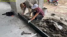 Amazing Techniques Construction Install Granite Very Big on Porch Step(360P)