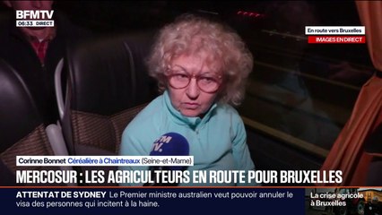 200 agriculteurs de Seine-et-Marne ont pris la route pour aller manifester Bruxelles contre le Mercosur