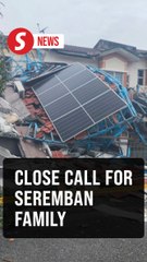 Family escapes harm as house front collapses in Seremban