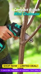 Seesii Cordless https://amzn.to/3KGABvQ Handheld Chainsaw | Battery Powered Cutting Tool