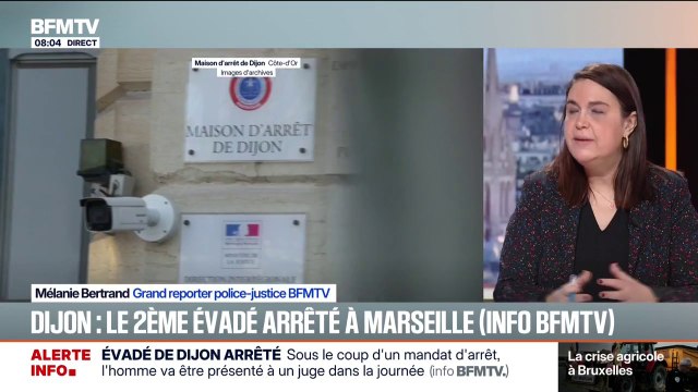 Évasion à la prison de Dijon: le deuxième détenu en fuite interpellé jeudi matin à Marseille
