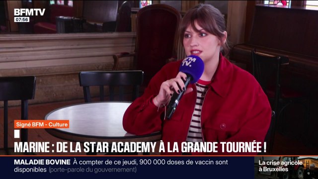 SIGNÉ BFM - Chaque soir, je suis quand même stressée : Marine, la grande gagnante de la Star Academy 2024, dévoile de nouvelles dates pour sa tournée, qui devra se prolonger jusqu'en 2027