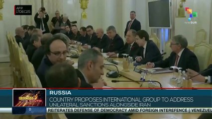 Russia: Country proposes international group to address unilateral sanctions alongside Iran