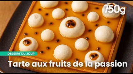 Tarte passion et chantilly vanille : Quand l'acidité rencontre la gourmandise | 750g