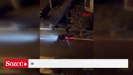 Avcılar’da motosiklet sürücüsü kavga ettiği yayayı kaskıyla darbetti