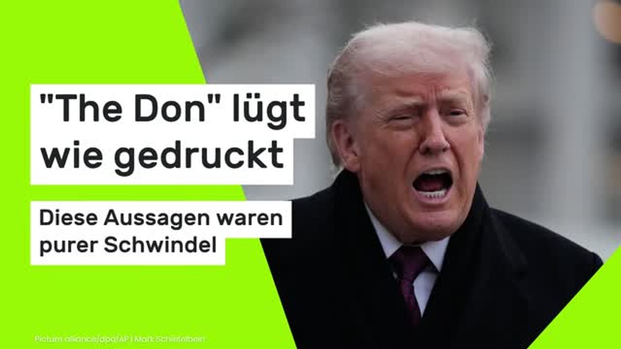 Donald Trump hält Rede an die Nation: 'The Don' lügt wie gedruckt - diese Aussagen waren purer Schwindel