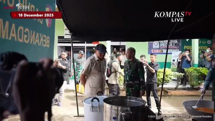 Presiden Prabowo Cicipi Nasi Goreng di Posko Pengungsian Agam: Enak, Kok Tahu Saya Belum Makan Pagi