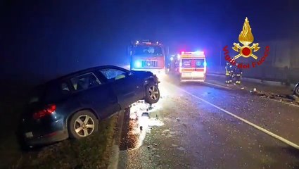 Pauroso incidente sulla Canaletto: tre feriti e auto distrutte