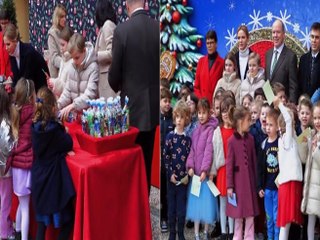 Jacques e Gabriella di Monaco, sono loro i protagonisti della distribuzione doni