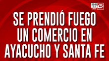 Operativo por incendio provoca corte total en la avenida Santa Fe