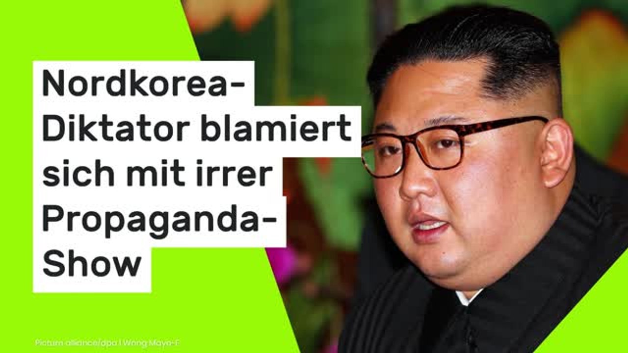 Kim Jong-un: Nordkorea-Diktator blamiert sich mit irrer Propaganda-Show