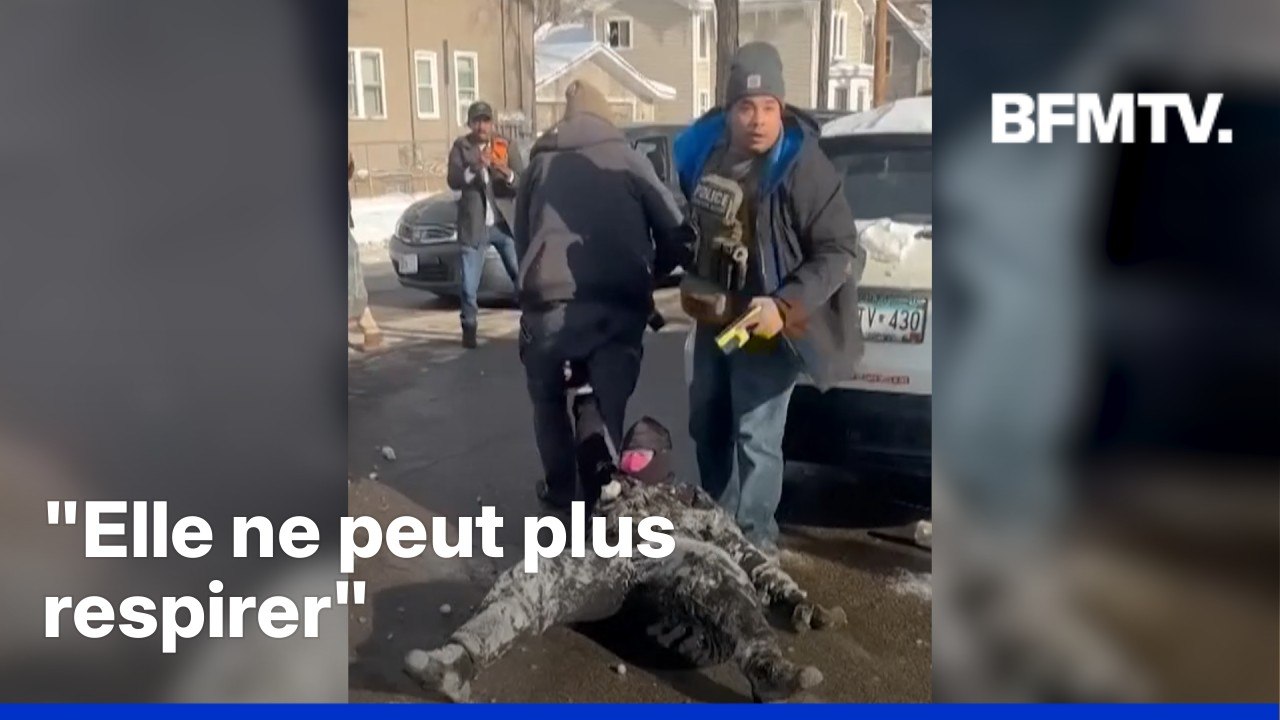 Aux États-Unis, la police anti-immigration traîne une femme au sol dans les rues de Minneapolis