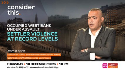 Consider This: Occupied West Bank Under Assault | Settler Violence at Record Levels