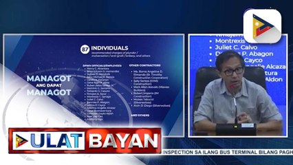DPWH: 87 na indibidwal, inirerekomendang kasuhan | ulat ni Lorenz Tanjoco - Radyo Pilipinas