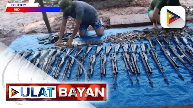 Tinatagong mga armas ng New People's Army sa isang imbakan sa Camarines Norte, nadiskubre ng mga tauhan ng pulisya at militar | ulat ni Connie Calipay - Philippine News Agency