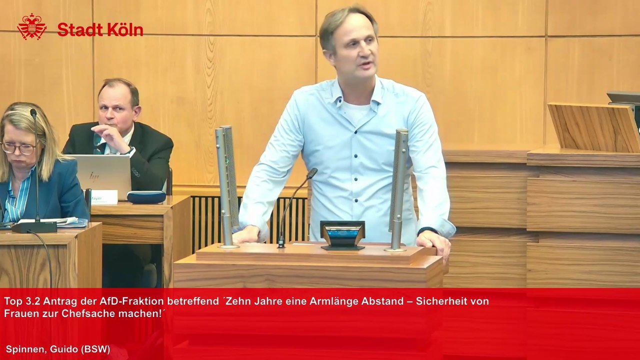 10 Jahre 'eine Armlänge Abstand' - Wortmeldung im Rat der Stadt Köln