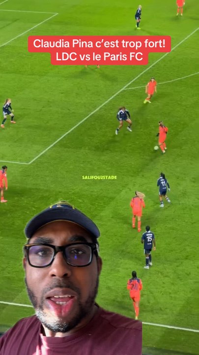 Claudia Pina c’est trop fort! Fc Barcelone - Paris FC Ligue des champions