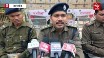गढ़वा में पुलिस ने कंटेनर से जब्त की 25,400 बोतल शराब, एक करोड़ से ज्यादा आंकी गई कीमत