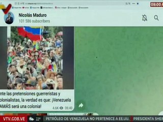 Jefe de Estado: Ante pretensiones guerreristas, la verdad es que: ¡Venezuela jamás será una colonia!