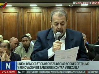 Alianza Democrática rechaza declaraciones del presidente de EE. UU. sobre el crudo venezolano