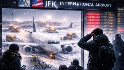 Chaos at NYC Airports as Blizzard Grounds Hundreds of Flights