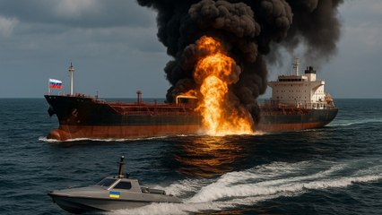 Ukraine Strikes Russian Shadow Fleet Tanker With Explosive Sea Drone