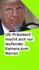 No Glomex Donald Trump senil und dement: "Die Definition des Wahnsinns!" US-Präsident macht sich vor laufender Kamera zum Narren