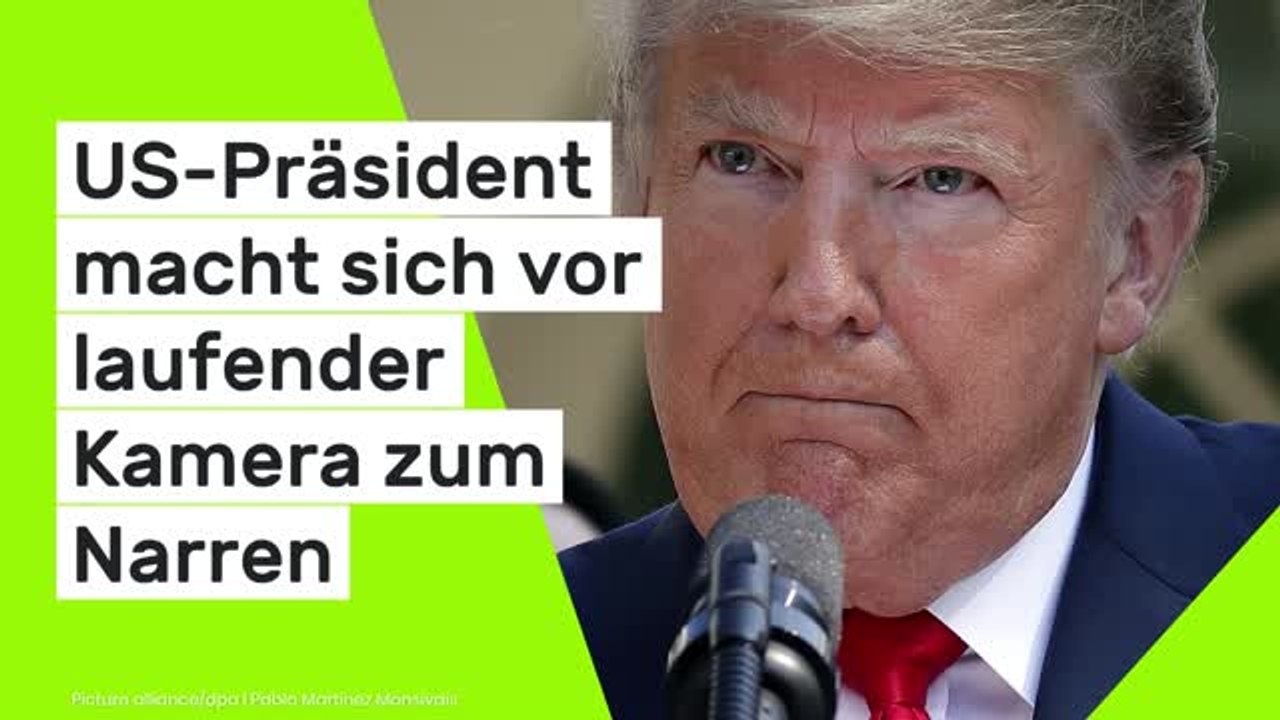 Donald Trump senil und dement: 'Die Definition des Wahnsinns!' US-Präsident macht sich vor laufender Kamera zum Narren