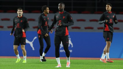 Napoli-Milan: l'allenamento della vigilia