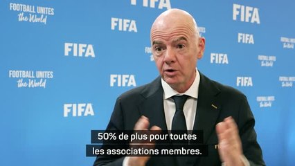 Coupe du monde - Infantino annonce "une augmentation considérable" du montant des primes