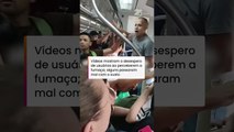 Passageiros entram em pânico após fumaça próxima a trem em São Paulo #shorts