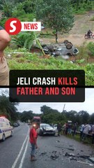 Father and son killed after MPV plunges down embankment following collision in Jeli