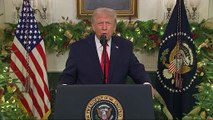 Trump touts 'historic' progress, rants against Democrats in politically-charged national address