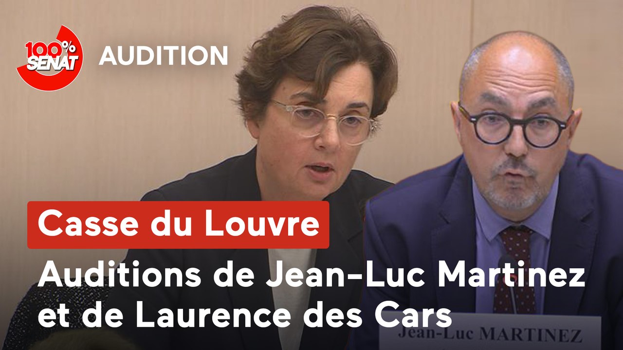 100% Sénat - Casse du Louvre, les auditions se poursuivent au Sénat