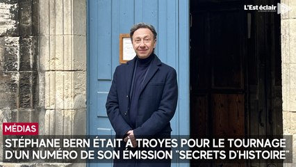 Stéphane Bern à Troyes pour le tournage d'un numéro de son émission "Secrets d'histoire"