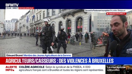 Colère agricole: "La mobilisation est entachée par les casseurs", assure ce membre des Jeunes Agriculteurs de la Somme