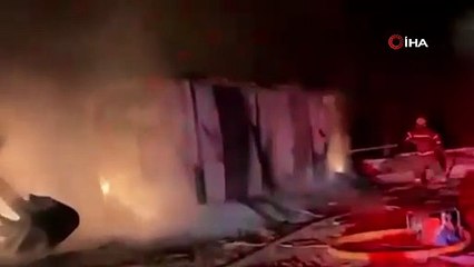 işçilerin Kaldığı Baraka Alev Aldı!