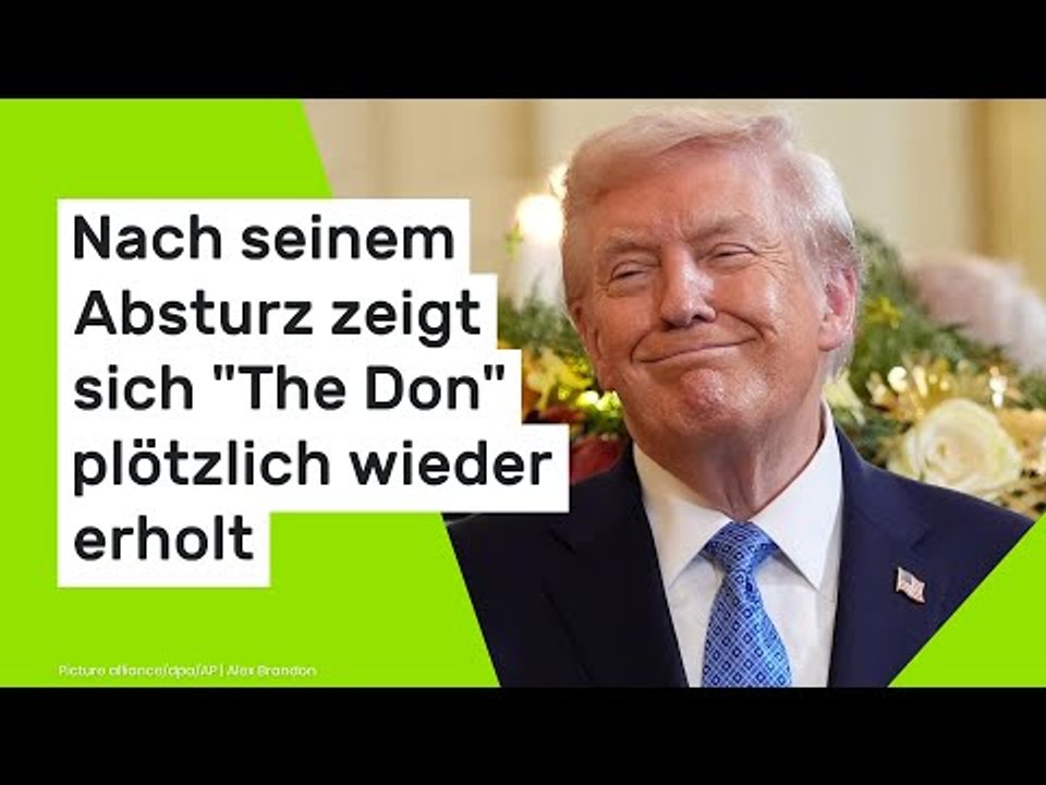 Donald Trump: Nach seinem Absturz zeigt sich 'The Don' plötzlich wieder erholt