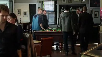 Corrie Andy Carver Punches Jamie Bowman/Zoe Jamie’s Girlfriend Pours a Pint on Him 27th November 2015 Ep 2