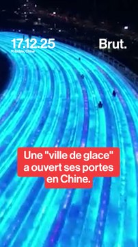 Une ville de glace géante a ouvert ses portes en Chine