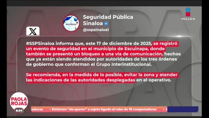 Violencia desata pánico en Escuinapa, Sinaloa  | DPC con Paola Rojas